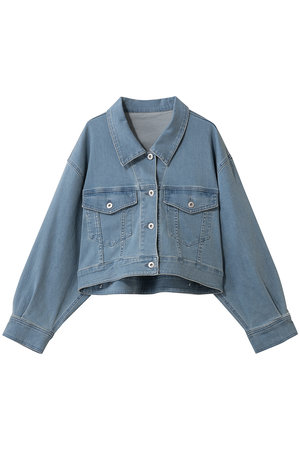 スリードッツ/three dotsのデニム ショートジャンパー(110800/110801)