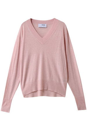 スリードッツ/three dotsのエアセーター Vネック(110300/110301)