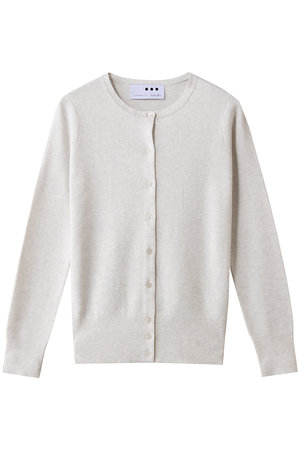 スリードッツ/three dotsのコットンメランジ カーディガン(110300/110303)