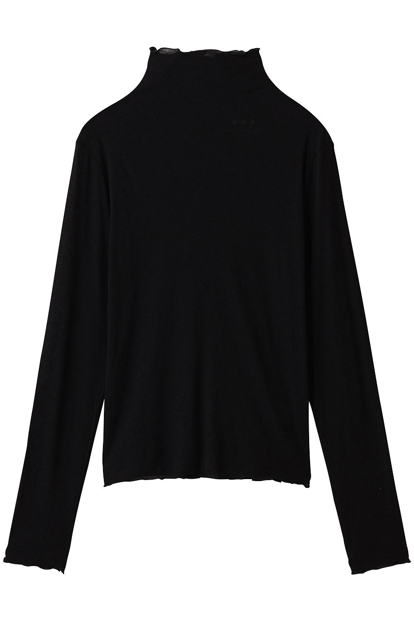 スリードッツ/three dotsのソフトシースルー メロウタートル(ブラック/TH2004Y)