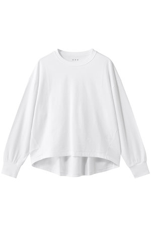 スリードッツ/three dotsのピグメントダイ ラグランスウェット(110100/110105)