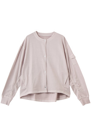 スリードッツ/three dotsのピグメントダイ ライトブルゾン(110800/110802)