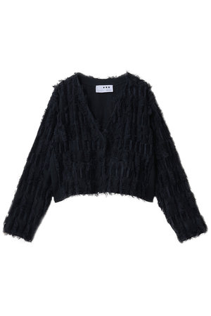 スリードッツ/three dotsのブライトコットン フリンジジャケット(110700/110703)