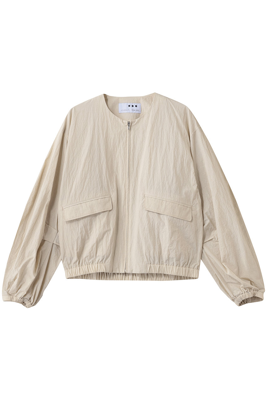 スリードッツ/three dotsのサン ドライドクロス ジャケット(ベージュ/UD7002Y)