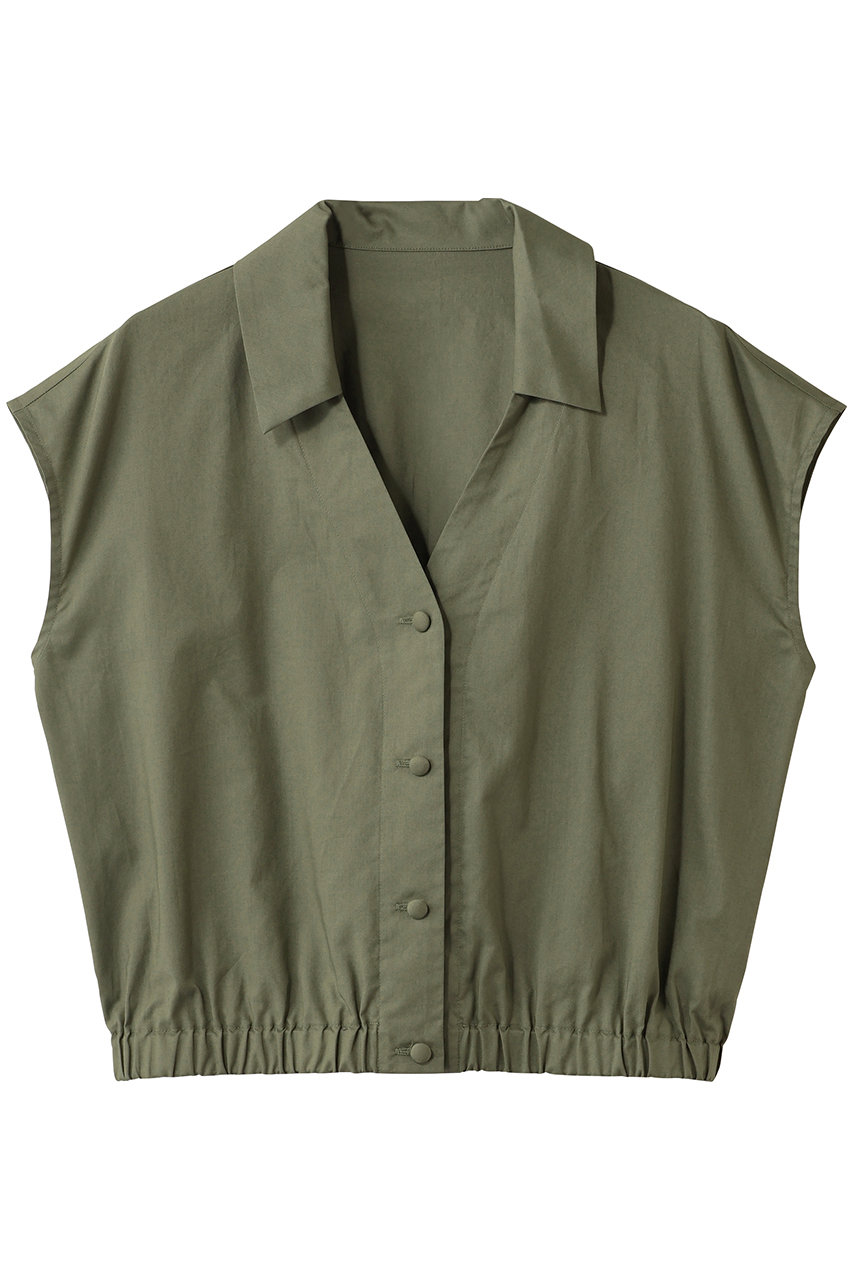 スリードッツ/three dotsのプレーリー  ローントップス(セージカーキ/EG1001Y)