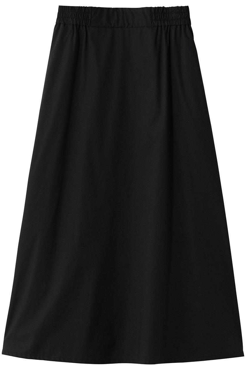 スリードッツ/three dotsのプレーリー  ローンスカート(ブラック/EG3001Y)