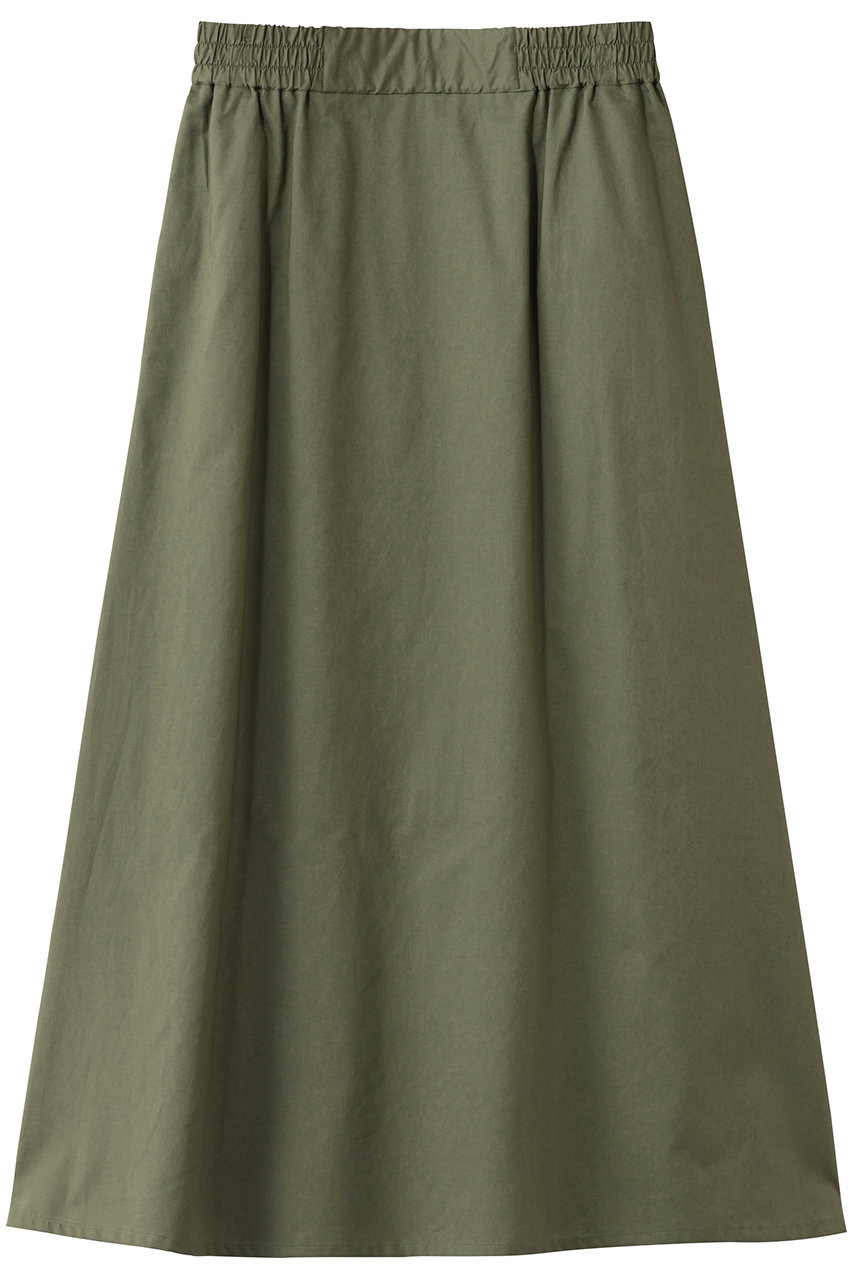 スリードッツ/three dotsのプレーリー  ローンスカート(セージカーキ/EG3001Y)