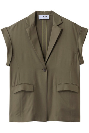 スリードッツ/three dotsのフィブリオ 半袖ジャケット(110800/110801)