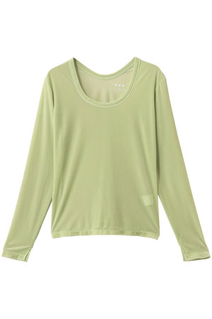 スリードッツ/three dotsのシアーベロア 長袖Tシャツ(110100/110103)