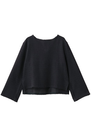 スリードッツ/three dotsのラッセル バックリボントップス(110100/110103)