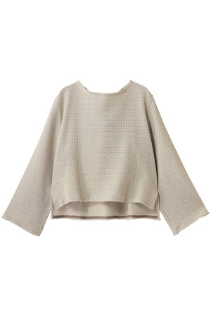 スリードッツ/three dotsのラッセル バックリボントップス(110100/110103)