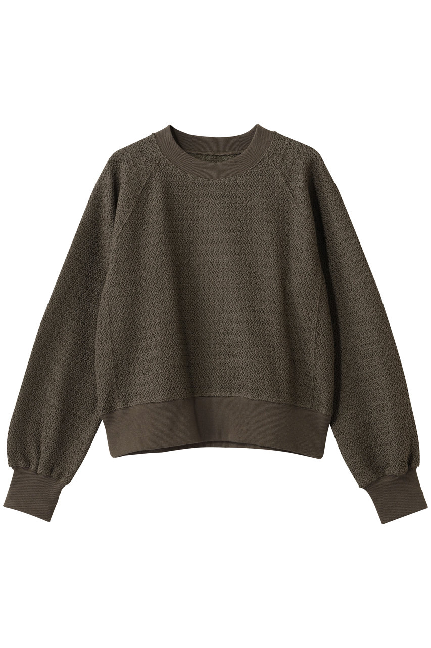 スリードッツ/three dotsのラッセル ラグラントップス(カーキ/RF2002Y)