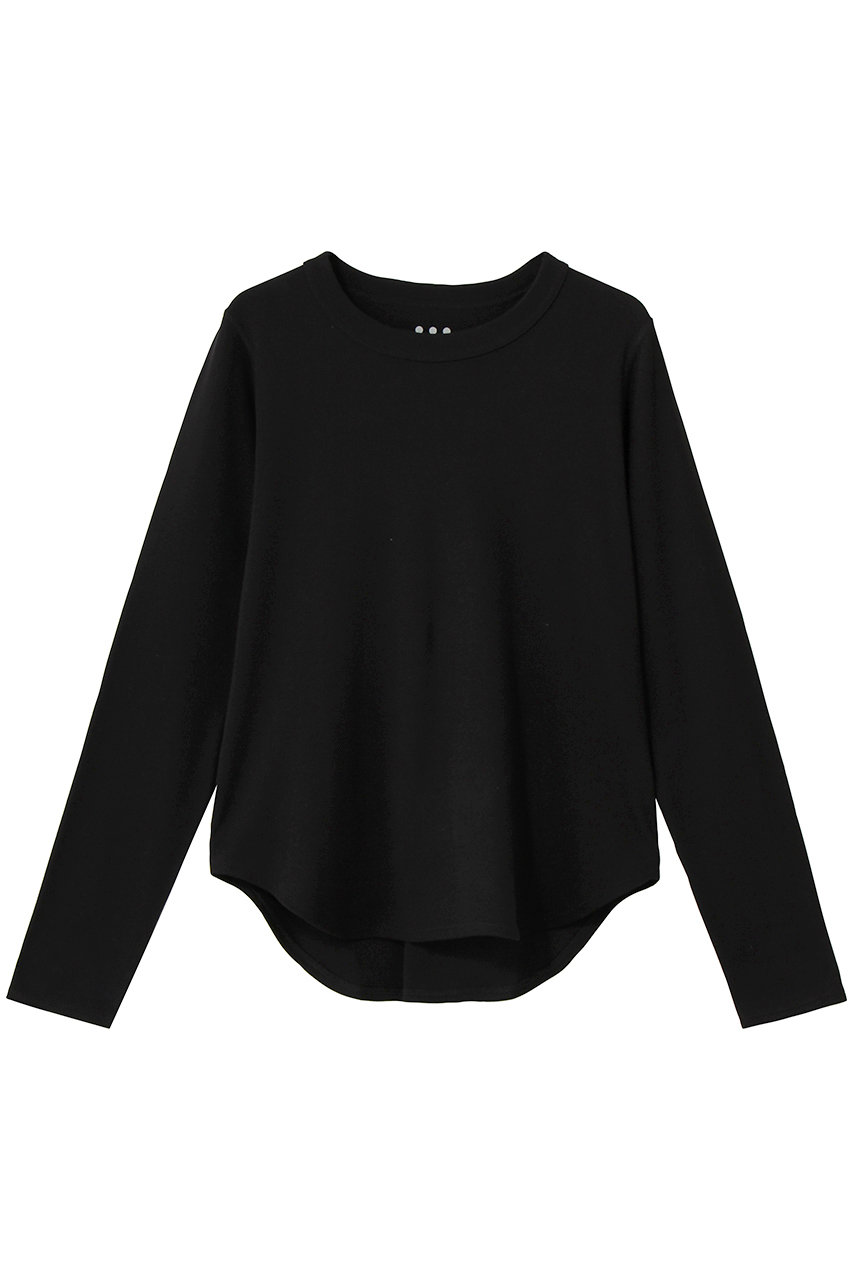 three dots オーガニックコットンニット l/s ボーイズアレックス (ブラック, S) スリードッツ ELLE SHOP