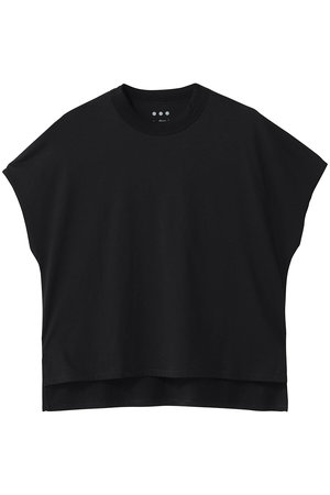スリードッツ/three dotsのミルキージャージー フレンチスリーブTシャツ(110100/110102)