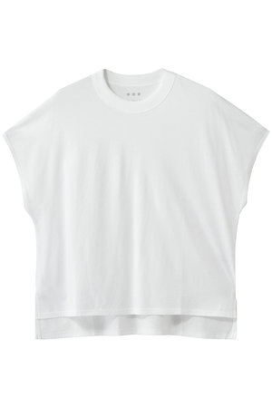 スリードッツ/three dotsのミルキージャージー フレンチスリーブTシャツ(110100/110102)