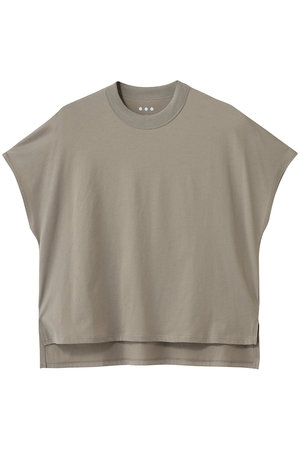 スリードッツ/three dotsのミルキージャージー フレンチスリーブTシャツ(110100/110102)