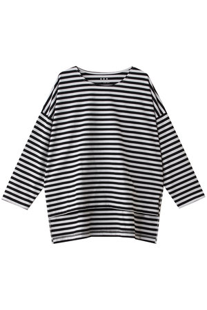 スリードッツ/three dotsのパウダリーコットン 7分袖(110100/110103)