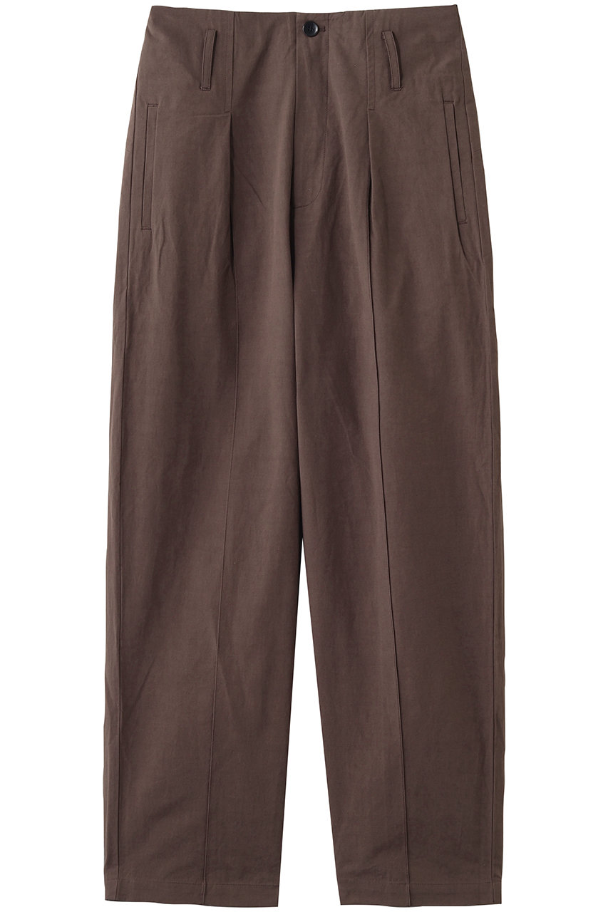 スリードッツ/three dotsのデザート ウェザーパンツ(ブラウン/EW6001Y)