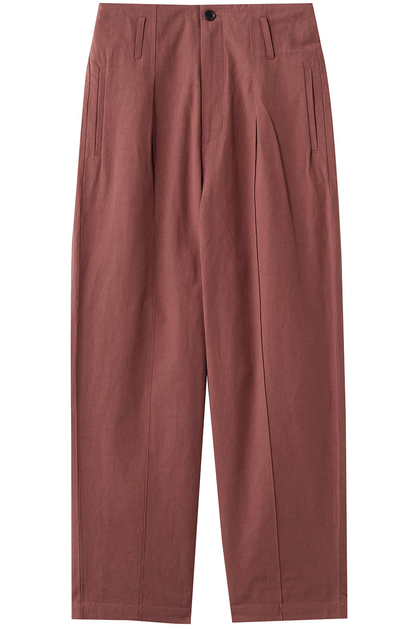three dots デザート ウェザーパンツ (レッド, S) スリードッツ ELLE SHOP