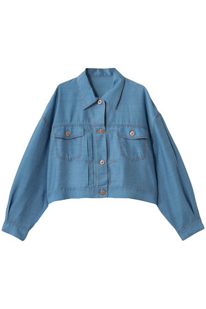 スリードッツ/three dotsのシアー デニムジャケット(110800/110801)