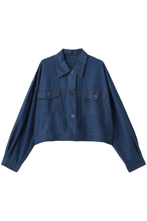 スリードッツ/three dotsのシアー デニムジャケット(110800/110801)