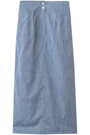 スリードッツ/three dotsのコットンリネン ナロースカート(110700/110703)