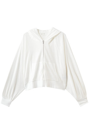 スリードッツ/three dotsのスマイルダブルコットン ジップアップフーディ(110100/110105)