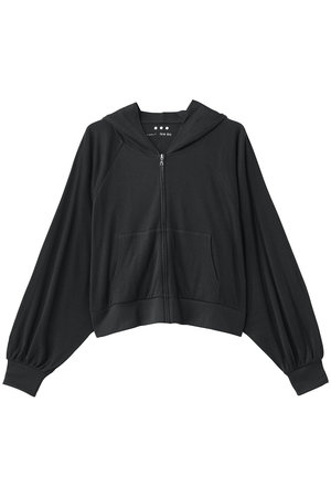 スリードッツ/three dotsのスマイルダブルコットン ジップアップフーディ(110100/110105)