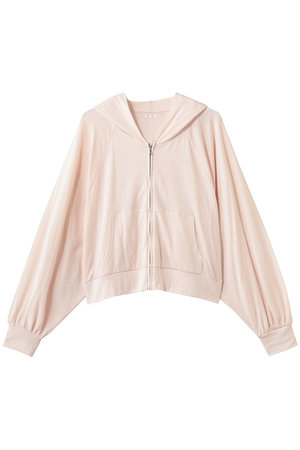 スリードッツ/three dotsのスマイルダブルコットン ジップアップフーディ(110100/110105)