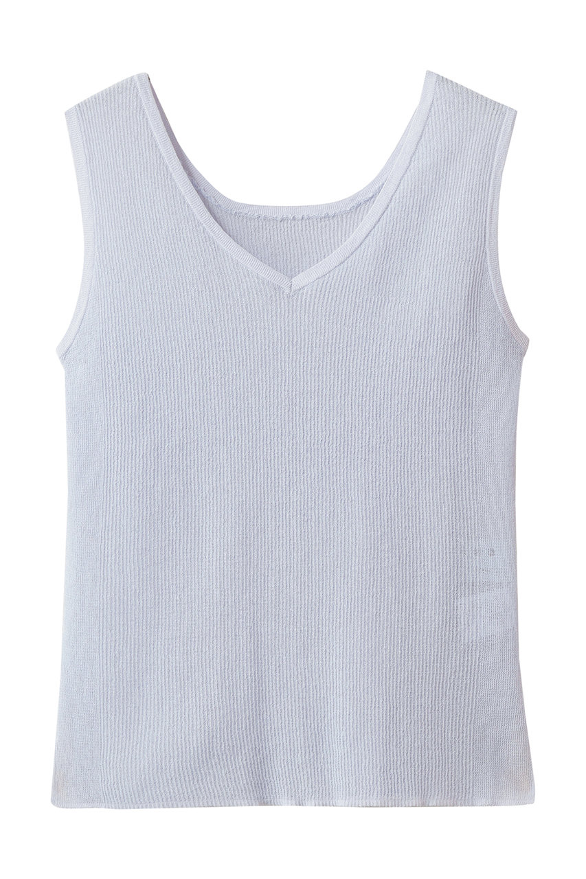 スリードッツ/three dotsのアロア シアー 2WAYタンク(パープル/EO0001Y)