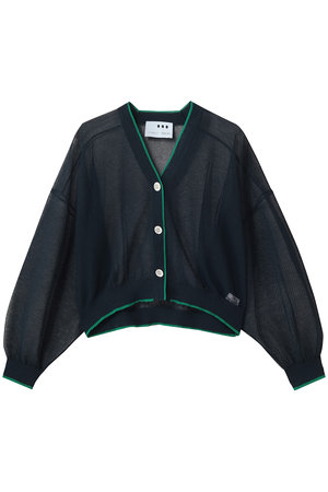 スリードッツ/three dotsのアロア シアー カーディガン(110100/110104)