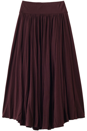 スリードッツ/three dotsのジャージーコレット ウィンドフレアスカート(110700/110703)