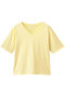 スビン28ジャージー VネックTシャツ スリードッツ/three dots レモン