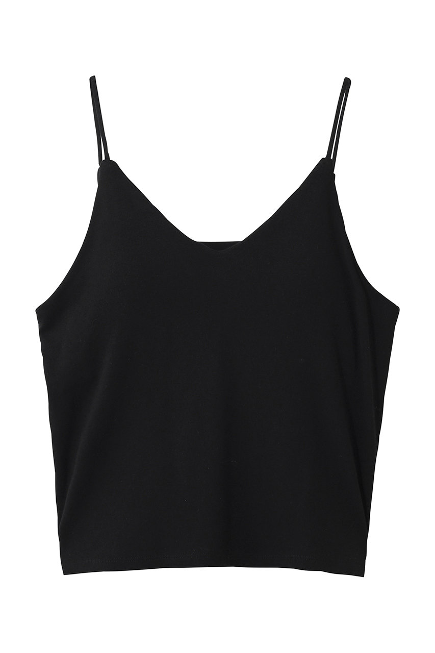 スリードッツ/three dotsのファンデーションコットン　ブラキャミソール(ブラック/AE0004Y)