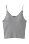 ファンデーションコットン　ブラキャミソール スリードッツ/three dots グレー