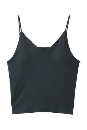 スリードッツ/three dotsのファンデーションコットン　ブラキャミソール(110100/110101)