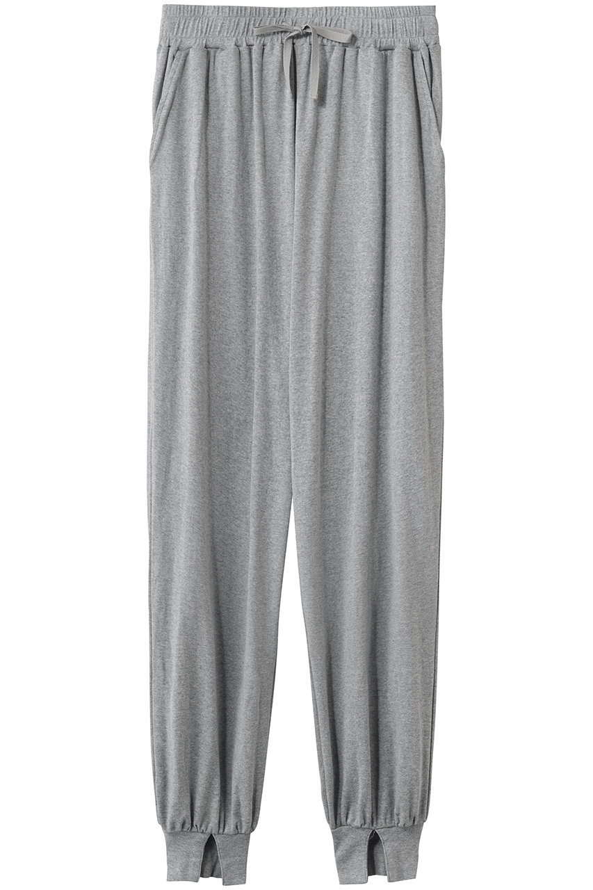 スリードッツ/three dotsのファウンデーションコットン ジョガーパンツ(グレー/AE6001Y)