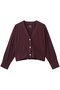ジャージーコレット　コクーンカーディガン スリードッツ/three dots バーガンディー