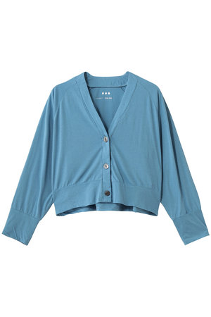 スリードッツ/three dotsのジャージーコレット　コクーンカーディガン(110300/110303)