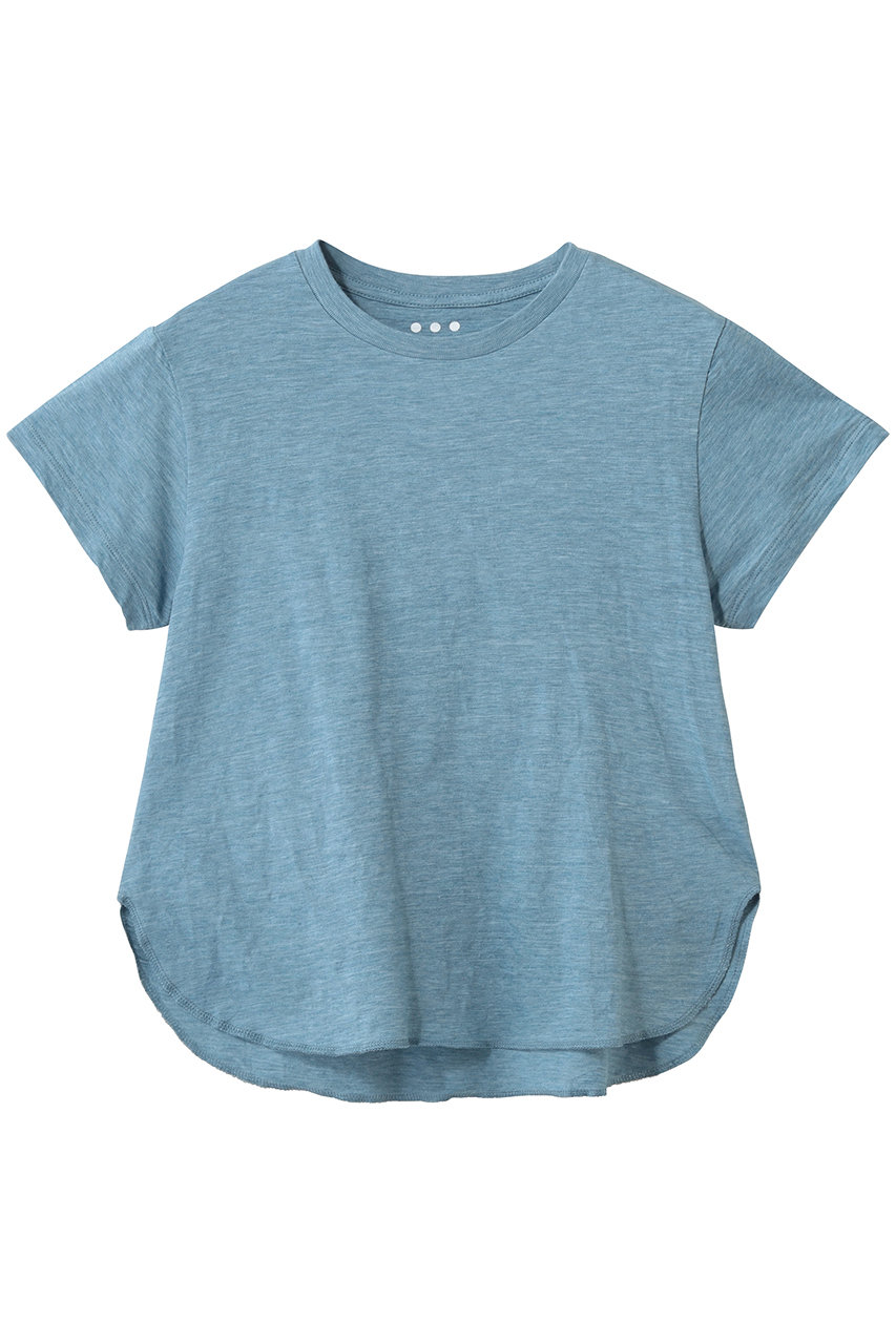 スリードッツ/three dotsのオーガニックスラブ　クルーネック(ウォッシュド/KK1002Y)