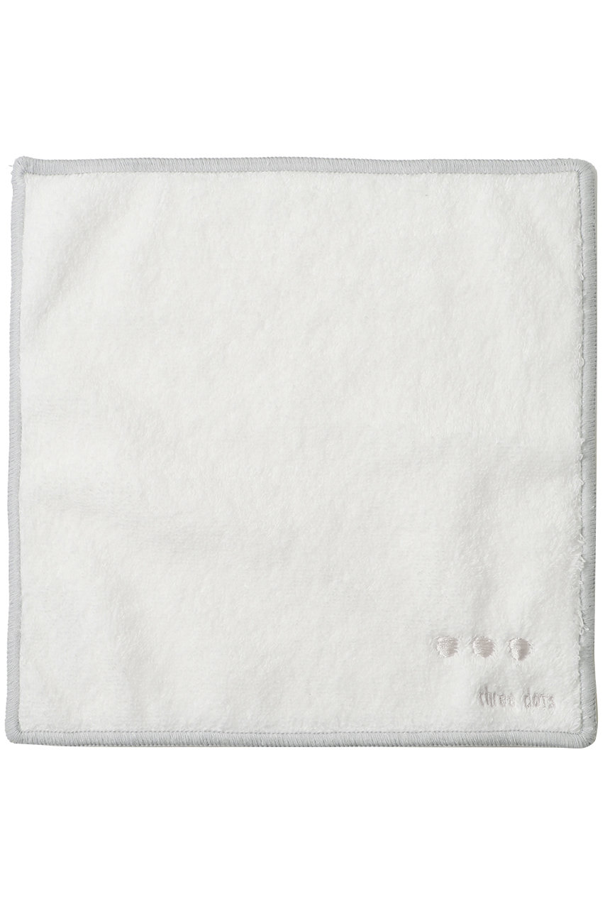 スリードッツ/three dotsのスマイルパイル ハンドタオル(ホワイト/TW8001Y)