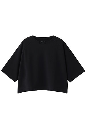 スリードッツ/three dotsのダブルニットスーピマ クロップドTシャツ(110100/110102)
