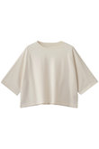 ダブルニットスーピマ クロップドTシャツ