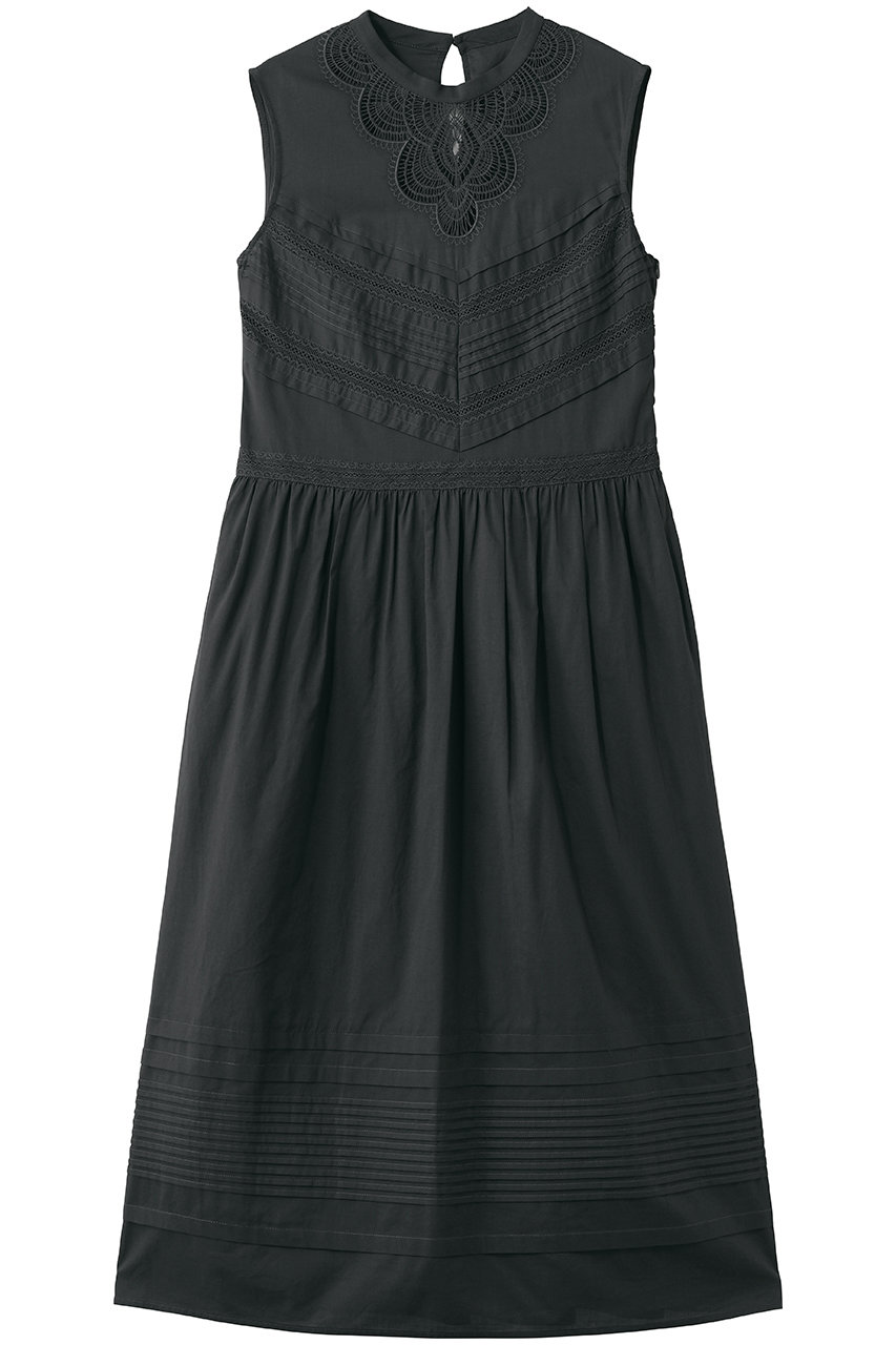 スリードッツ/three dotsのジェローム レースドレス(チャコール/OK5001Y)