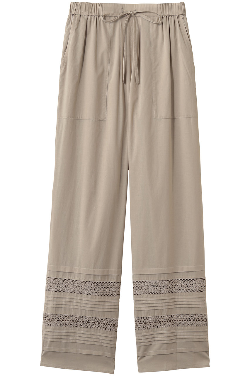 スリードッツ/three dotsのジェローム レースパンツ(ベージュ/OK6001Y)