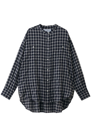 スリードッツ/three dotsのShirring swell シャツ(110100/110103)