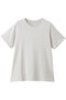 パウダリーコットン ベーシックTシャツ スリードッツ/three dots アイスグレー