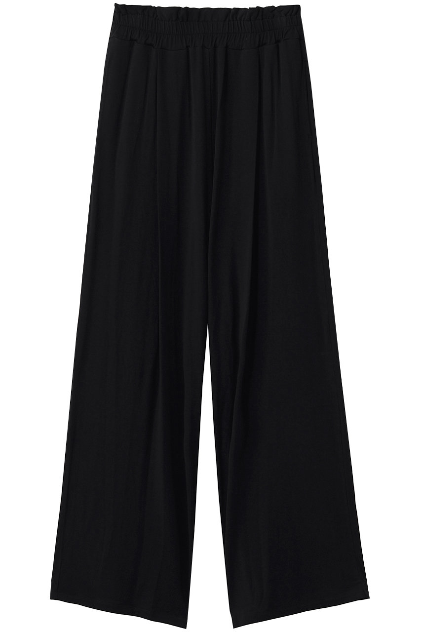 スリードッツ/three dotsのトラベルラインパンツ(ブラック/LG6011Y)