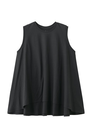 スリードッツ/three dotsのドライコットン ドレスTシャツ ドレープタンクトップ(110100/110101)