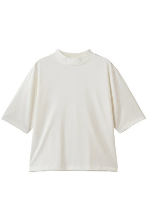 スリードッツ/three dotsのスビン28 ジャージー モックネックTシャツ(110100/110102)